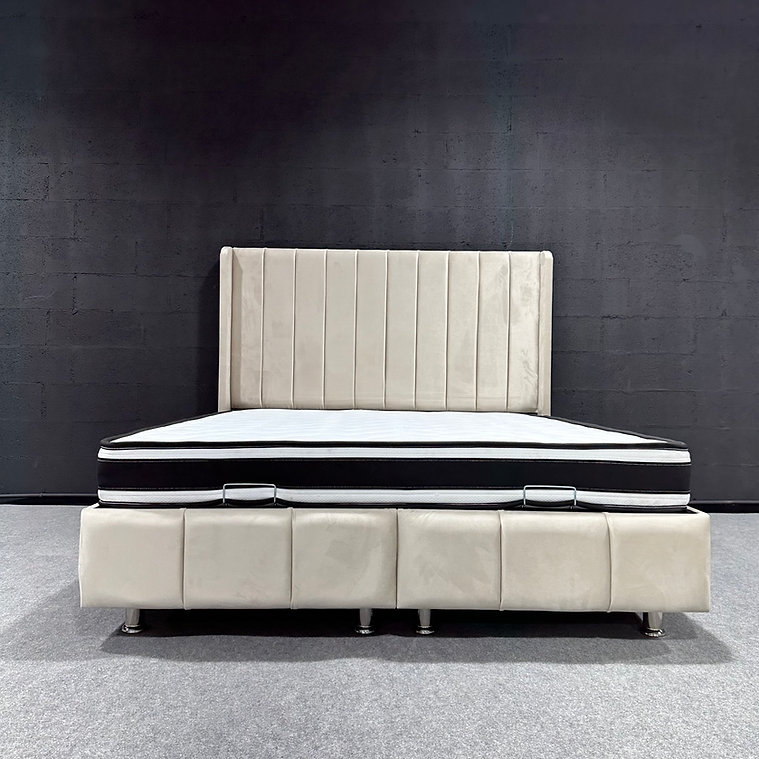 Lit Coffre Bari beige