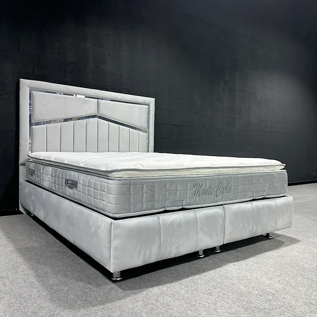 Lit Coffre Marbella gris