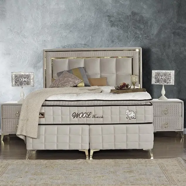 Lit coffre WOOL TOUCH + matelas 37 cm