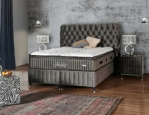 Lit coffre FLUFFY + matelas 37cm